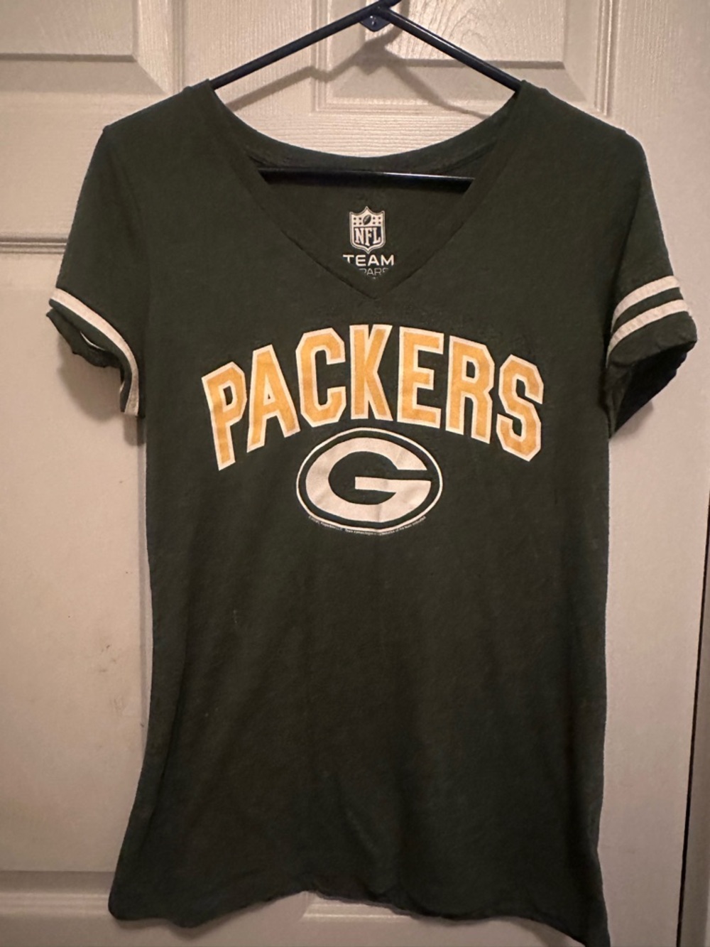 Green Bay Packers Official NFL Women's V-Neck Tee